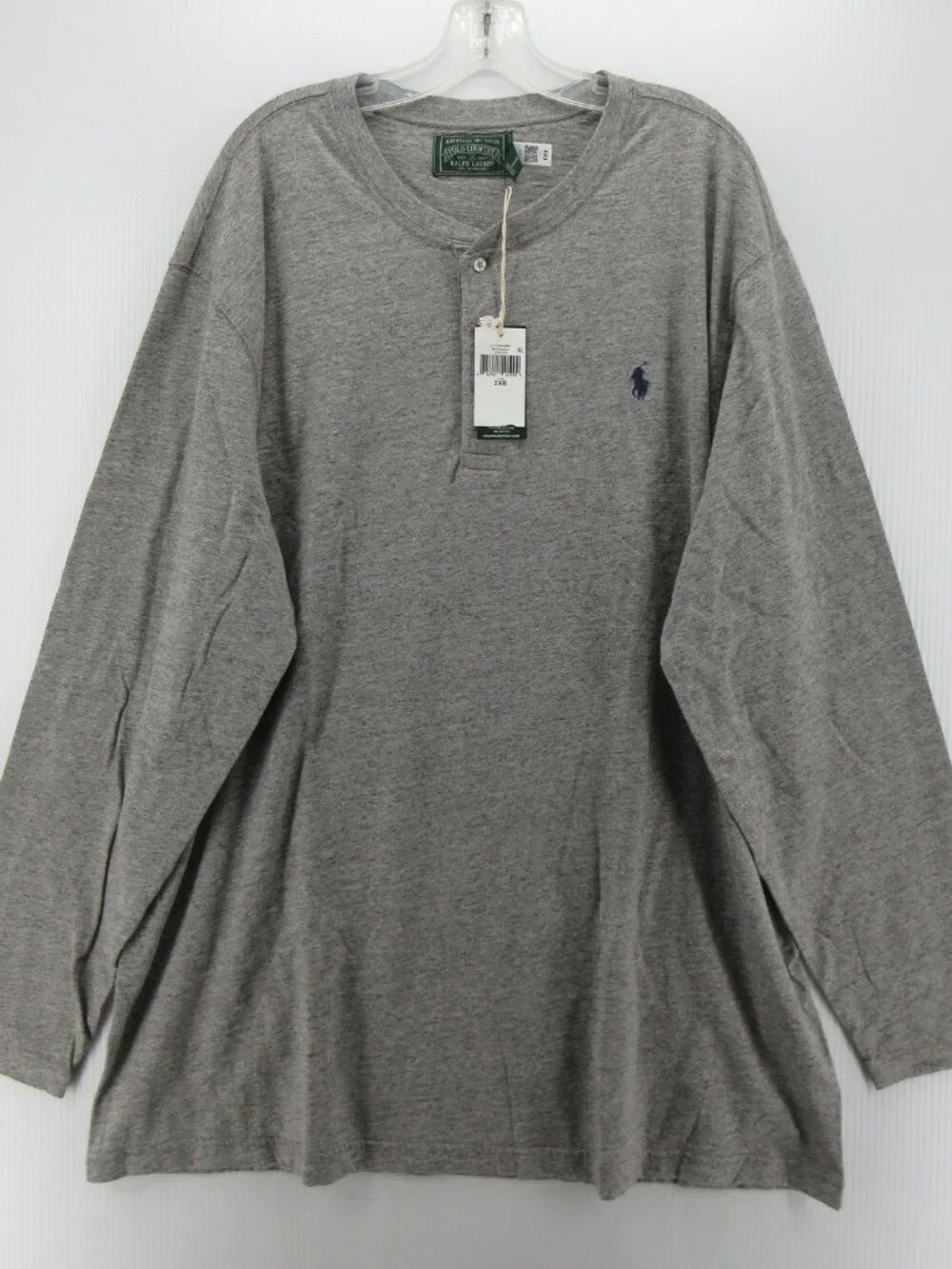 Polo Country Ralph Lauren Shirt 2XB Big Henley Pullover Pony Preppy